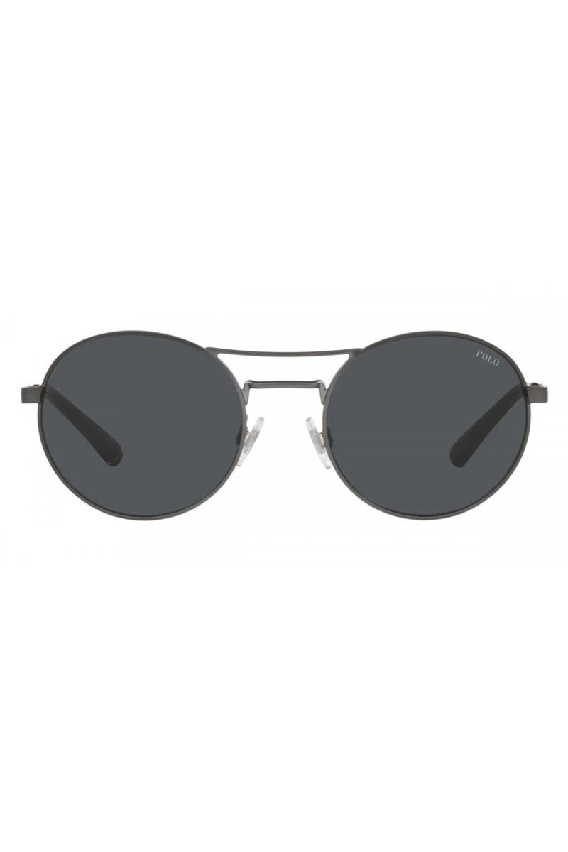 POLO Men's Round Sunglasses - Dark Grey - 52mm Lens Size - Image 1
